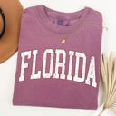 Medium Berry Red Florida Football State Pride Tailgate Edition Game Day Spirit Comfort Colors Tee