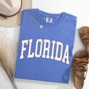 Large Flo Blue Florida Football State Pride Tailgate Edition Game Day Spirit Comfort Colors Tee