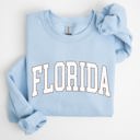 XXL Light Blue Florida Football Game Day Tailgate State Pride University College Spirit Sweatshirt