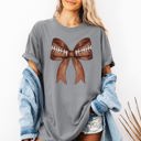 XXXL Granite Football Coquette Girly Sports Game Day Big Game Touchdown Tailgate Party Comfort Colors Tee