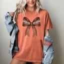 Small Yam Football Coquette Girly Sports Game Day Big Game Touchdown Tailgate Party Comfort Colors Tee