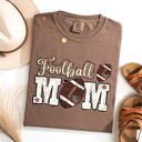 XXL Espresso Brown Football Mom Game Day Big Game Tailgate Party Sports Enthusiast Comfort Colors Tee