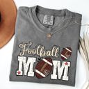 Large Pepper Dark Gray Football Mom Game Day Big Game Tailgate Party Sports Enthusiast Comfort Colors Tee
