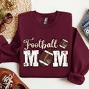 Small Maroon Football Mom Tailgate Party Game Day Big Game Touchdown Fan Gear Team Sweatshirt