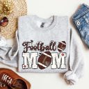 Small Ash Light Gray Football Mom Tailgate Party Game Day Big Game Touchdown Fan Gear Team Sweatshirt