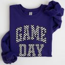  Game Day Checkered Football Tailgate Party Touchdown Sports Big Game Graphic Sweatshirt