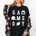  Game Day Football Helmet Tailgate Party Touchdown Big Game Sports Fan Edition Comfort Colors Tee