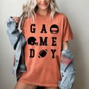 Small Yam Game Day Football Helmet Tailgate Party Touchdown Big Game Sports Fan Edition Comfort Colors Tee