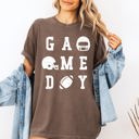 XXXL Espresso Brown Game Day Football Helmet Tailgate Party Touchdown Big Game Sports Fan Edition Comfort Colors Tee