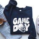 XL Navy Game Day Football Tailgate Party Big Game Touchdown Celebration Fan Favorite Sweatshirt