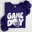 Small Purple Game Day Football Tailgate Party Big Game Touchdown Celebration Fan Favorite Sweatshirt