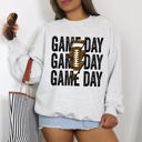 Small Ash Light Gray Game Day Lightning Bolt Football Sports Big Game Touchdown Tailgate Party Sweatshirt
