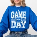 XXXL Royal Blue Game Day Varsity Football Tailgate Party Big Game Touchdown Celebration Sweatshirt