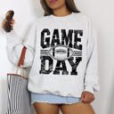 Large Ash Light Gray Game Day Varsity Football Tailgate Party Big Game Touchdown Celebration Sweatshirt