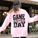 XL Light Pink Game Day Varsity Football Tailgate Party Big Game Touchdown Celebration Sweatshirt