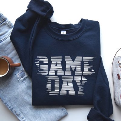 Game Day Vintage Football Sports Big Game Touchdown Tailgate Party Crew Sweatshirt