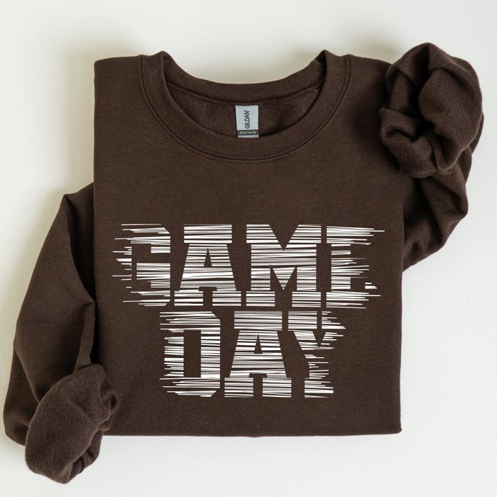 Game Day Vintage Football Sports Big Game Touchdown Tailgate Party Crew Sweatshirt