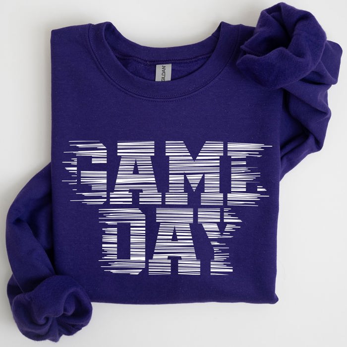 Game Day Vintage Football Sports Big Game Touchdown Tailgate Party Crew Sweatshirt
