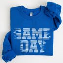 Medium Royal Blue Game Day Vintage Football Sports Big Game Touchdown Tailgate Party Crew Sweatshirt