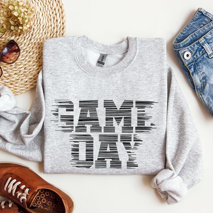 Game Day Vintage Football Sports Big Game Touchdown Tailgate Party Crew Sweatshirt