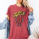 XXXL Crimson Red Go Sports Foam Finger Funny Tailgate Party Game Day Football Baseball Soccer Fan Comfort Colors Tee