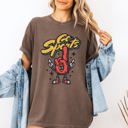 Large Espresso Brown Go Sports Foam Finger Funny Tailgate Party Game Day Football Baseball Soccer Fan Comfort Colors Tee