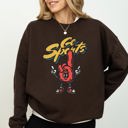XXXL Dark Chocolate Brown Go Sports Foam Finger Funny Football Baseball Soccer Basketball Tailgate Party Sweatshirt