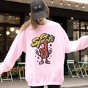 Small Light Pink Go Sports Foam Finger Funny Football Baseball Soccer Basketball Tailgate Party Sweatshirt