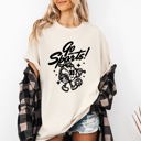Small Ivory Cream Go Sports Tailgate Party All Sports Theme Graphic Celebration Comfort Colors Tee