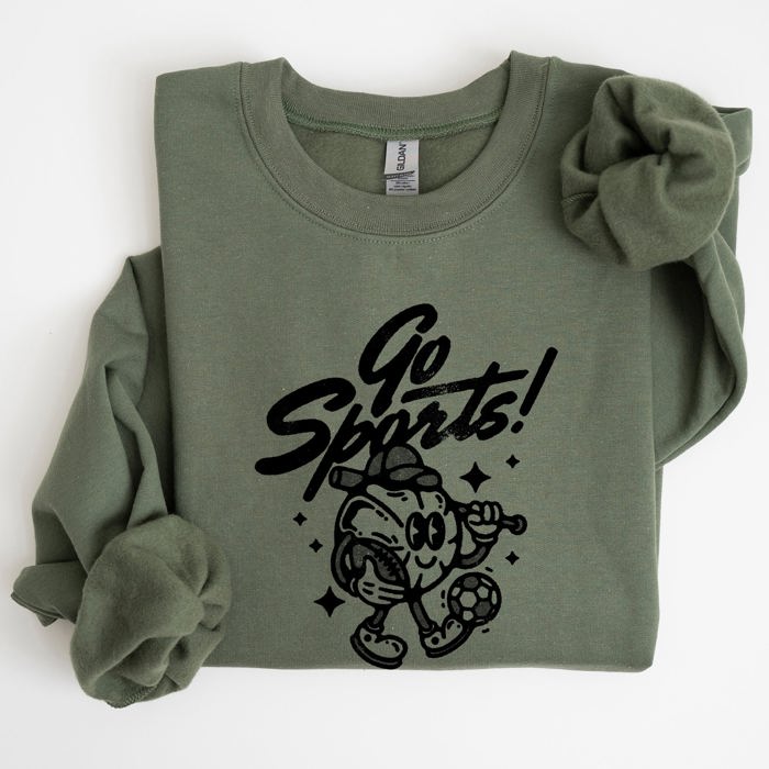 Go Sports Tailgate Party Football Baseball Soccer Basketball Mashup Enthusiast Edition Sweatshirt