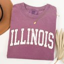 XL Berry Red Illinois Football Tailgate Party Big Game State Pride University College Comfort Colors Tee