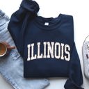 XL Navy Illinois Football Game Day Tailgate Party Big Game State University Pride Sweatshirt