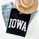 XL Black Iowa Football Game Day Tailgate Party University College State Pride Classic Comfort Colors Tee