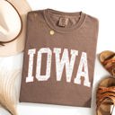 Medium Espresso Brown Iowa Football Game Day Tailgate Party University College State Pride Classic Comfort Colors Tee