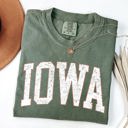 Medium Moss Dark Green Iowa Football Game Day Tailgate Party University College State Pride Classic Comfort Colors Tee