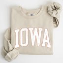 Large Sand Iowa Football Game Day Tailgate Party State University Pride Campus Spirit Sweatshirt