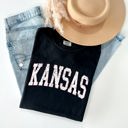 Medium Black Kansas State University Football Tailgate Party Game Day Big Game Touchdown Comfort Colors Tee