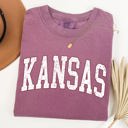 Medium Berry Red Kansas State University Football Tailgate Party Game Day Big Game Touchdown Comfort Colors Tee