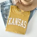 Large Mustard Kansas State University Football Tailgate Party Game Day Big Game Touchdown Comfort Colors Tee