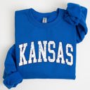 XXXL Royal Blue Kansas Football Game Day Tailgate Party Touchdown University College State Sweatshirt