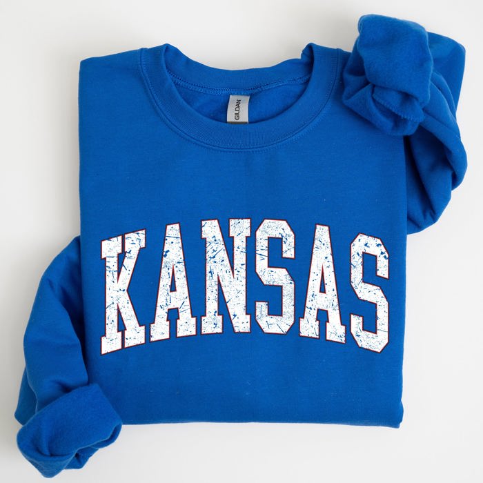 Kansas Football Game Day Tailgate Party Touchdown University College State Sweatshirt
