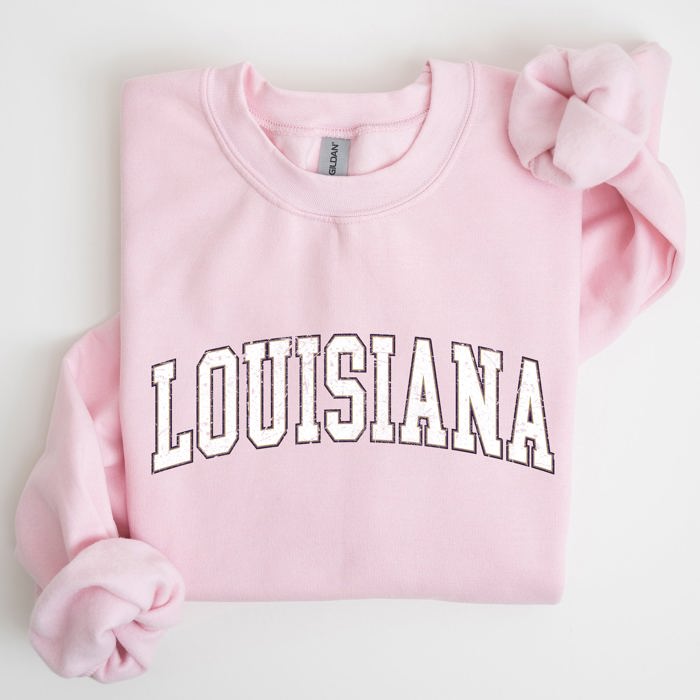 Louisiana Football Tailgate Party University Game Day Spirit State Pride Sweatshirt