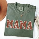XXXL Moss Dark Green Mama Football Sports Game Day Big Game Touchdown Tailgate Party Comfort Colors Tee
