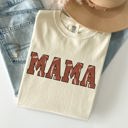 Large Ivory Cream Mama Football Sports Game Day Big Game Touchdown Tailgate Party Comfort Colors Tee