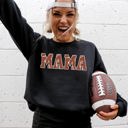 Small Black Mama Football Sports Game Day Big Game Touchdown Tailgate Party Limited Edition Sweatshirt