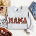 Medium Ash Light Gray Mama Football Sports Game Day Big Game Touchdown Tailgate Party Limited Edition Sweatshirt