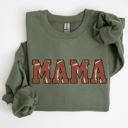 Small Military Green Mama Football Sports Game Day Big Game Touchdown Tailgate Party Limited Edition Sweatshirt