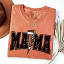 XXXL Yam Mama Lightning Bolt Checkered Football Sports Game Day Tailgate Party Comfort Colors Tee