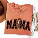 Medium Yam Mama Lightning Bolt Football Sports Game Day Big Game Touchdown Tailgate Party Comfort Colors Tee