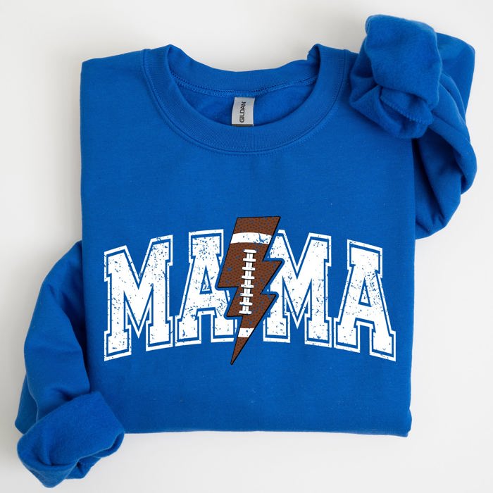 Mama Lightning Bolt Football Game Day Tailgate Party Fan Favorite Team Spirit Sweatshirt